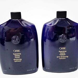 Oribe Supershine Hydrating Shampoo and Conditioner - Deep Blue